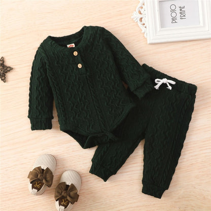 2Pcs Suit Toddler Long Sleeve Romper